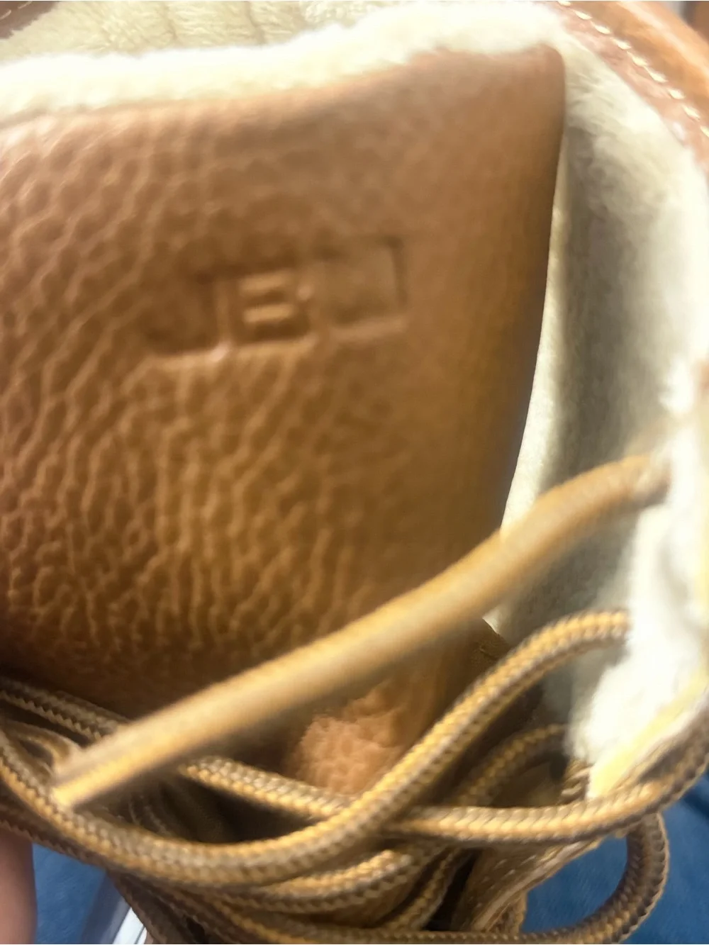 Kids Navy and Brown Winter Duck Boots